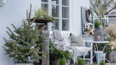 Photo of Ideen, um zu Weihnachten eine Terrasse zu dekorieren